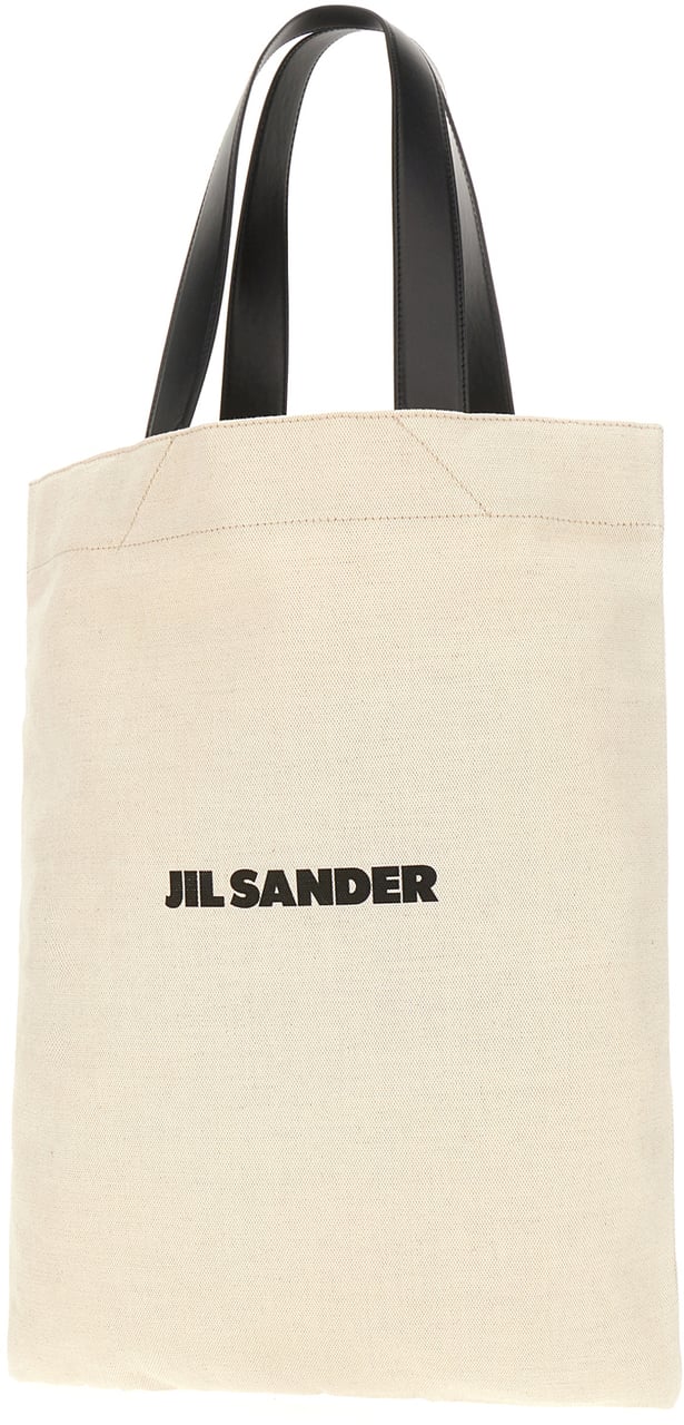 Jil Sander Jil Sander Sand canvas shopping bag Neutraal