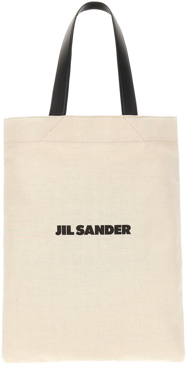 Jil Sander Jil Sander Sand canvas shopping bag Neutraal