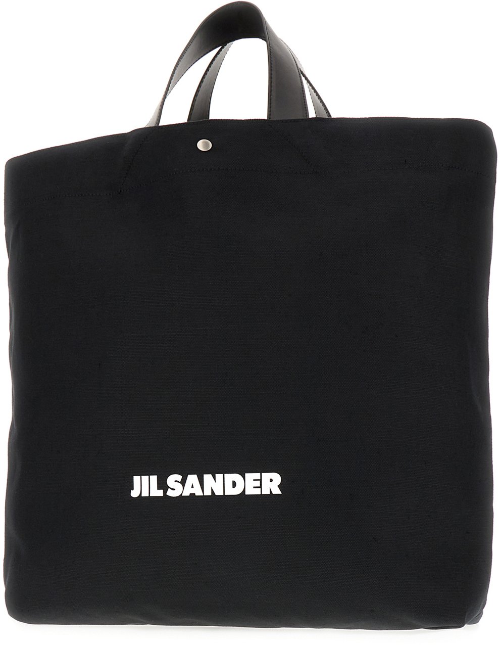 Jil Sander Jil Sander Black canvas shopping bag Zwart