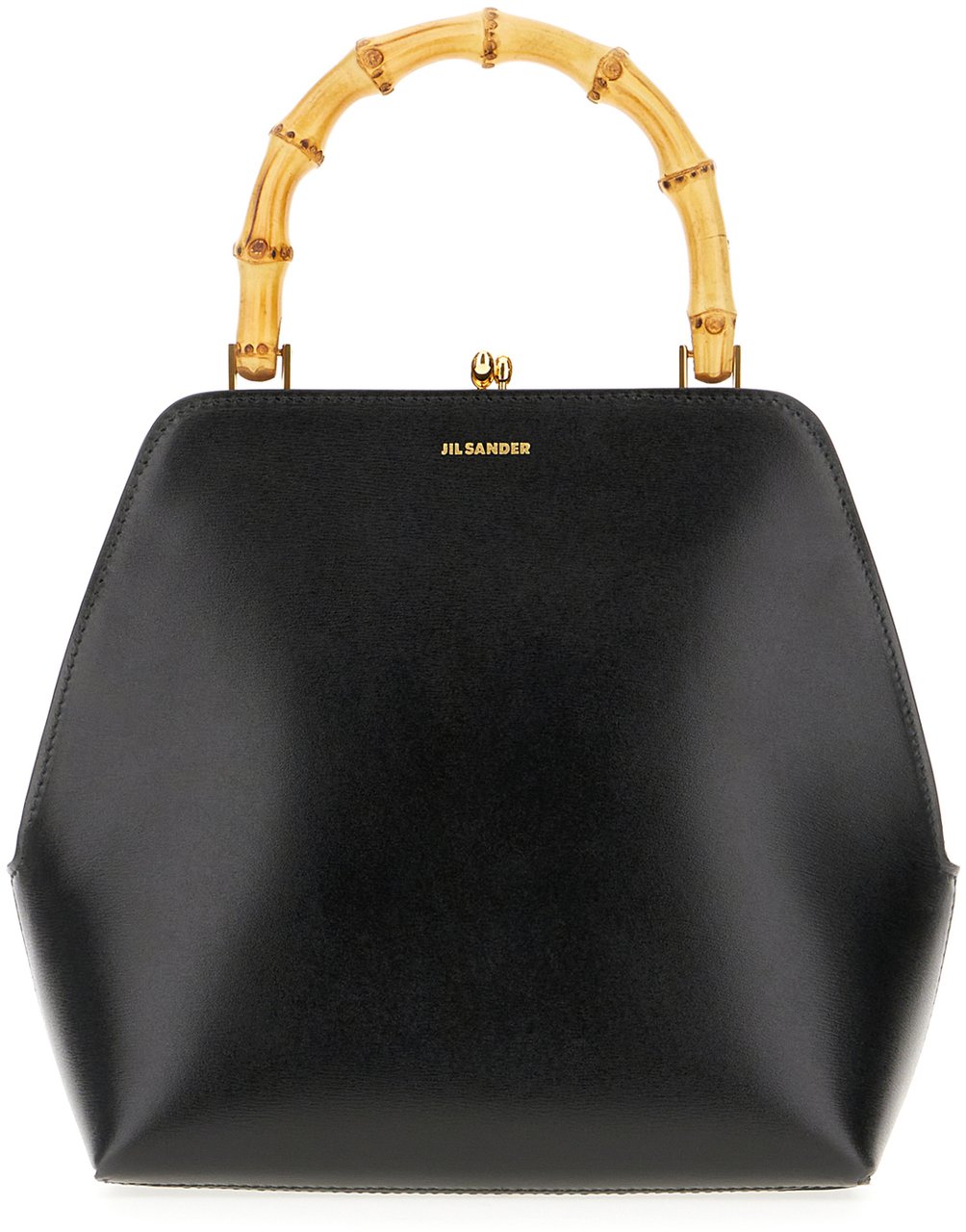 Jil Sander Jil Sander Black leather Goji handbag Zwart
