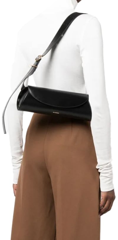 Jil Sander Cannolo Sm Black Zwart