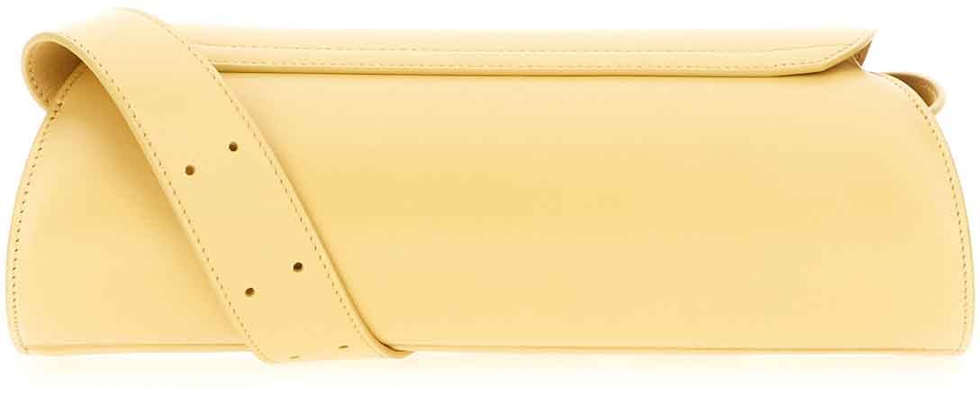Jil Sander Jil Sander Yellow leather small Cannolo shoulder bag Geel