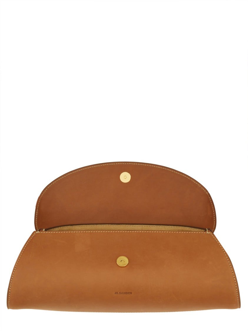 Jil Sander Small "Cannoli" Bag Bruin