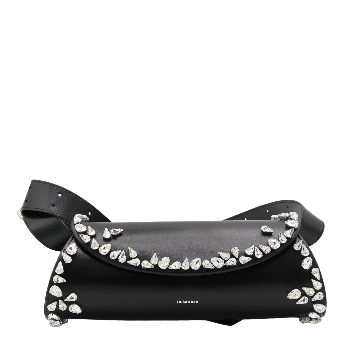 Jil Sander Structured Black Bag Zwart
