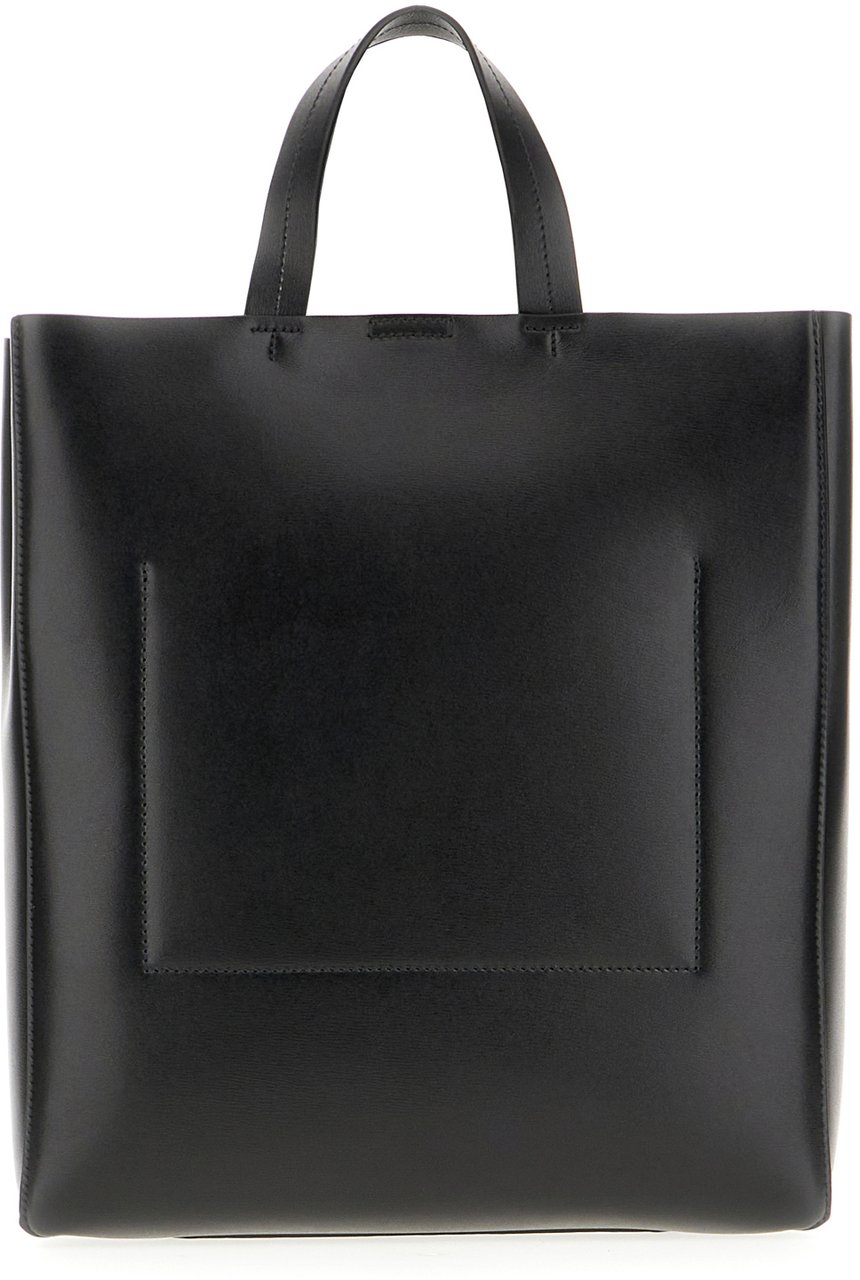 Jil Sander Jil Sander Black leather medium Bond handbag Zwart