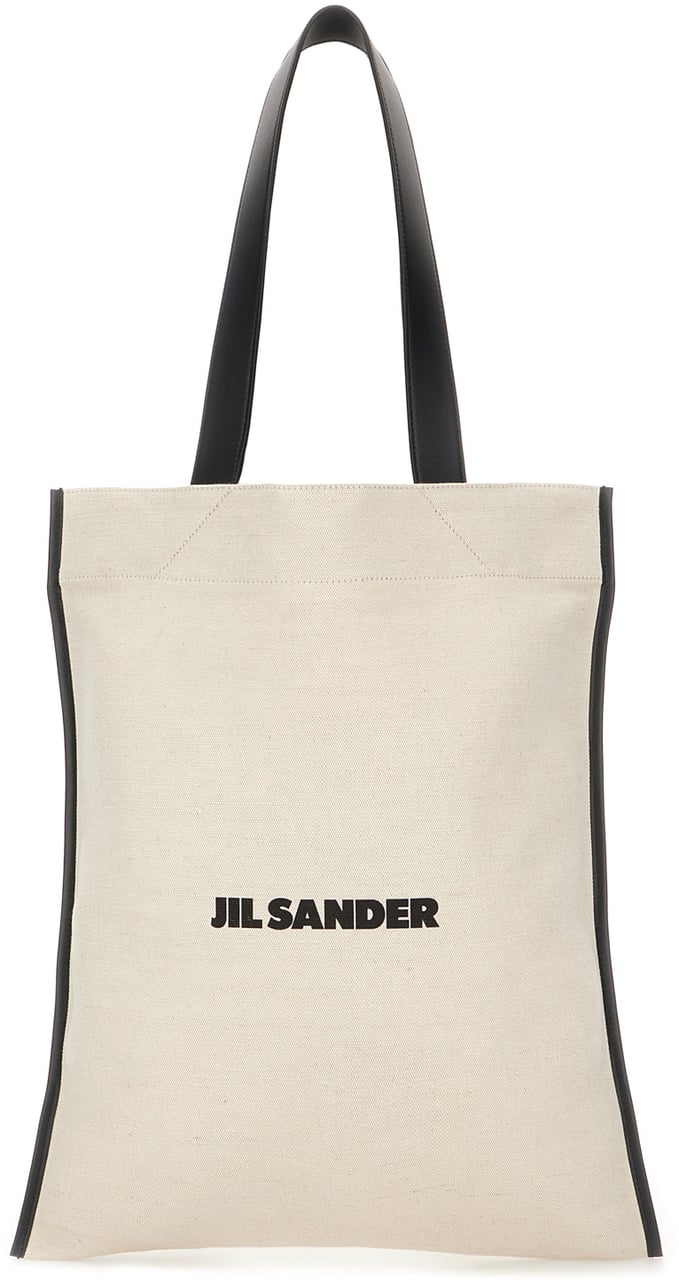 Jil Sander Sand canvas shopping bag Beige