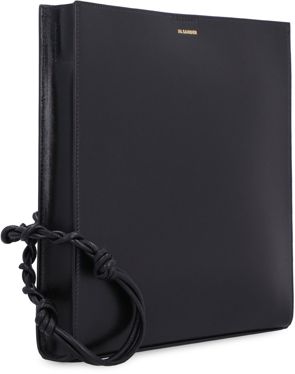 Jil Sander Tangle leather crossbody bag Zwart