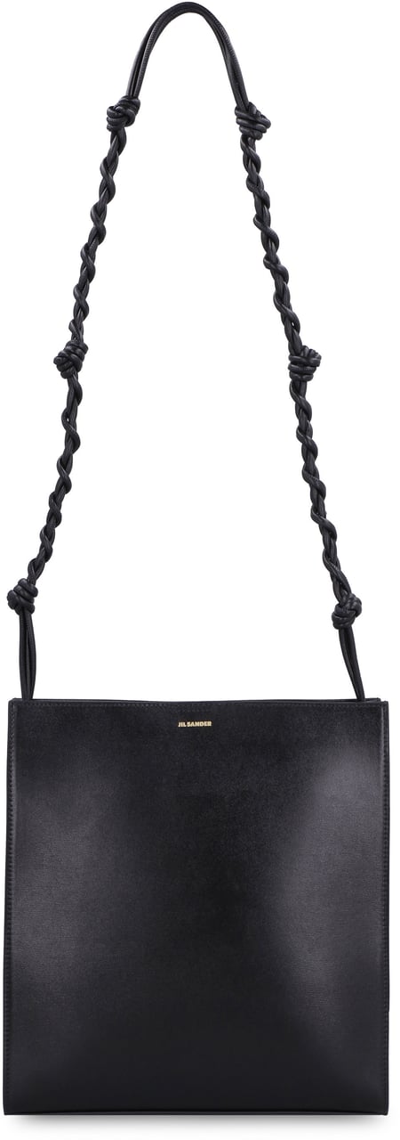 Jil Sander Tangle leather crossbody bag Zwart