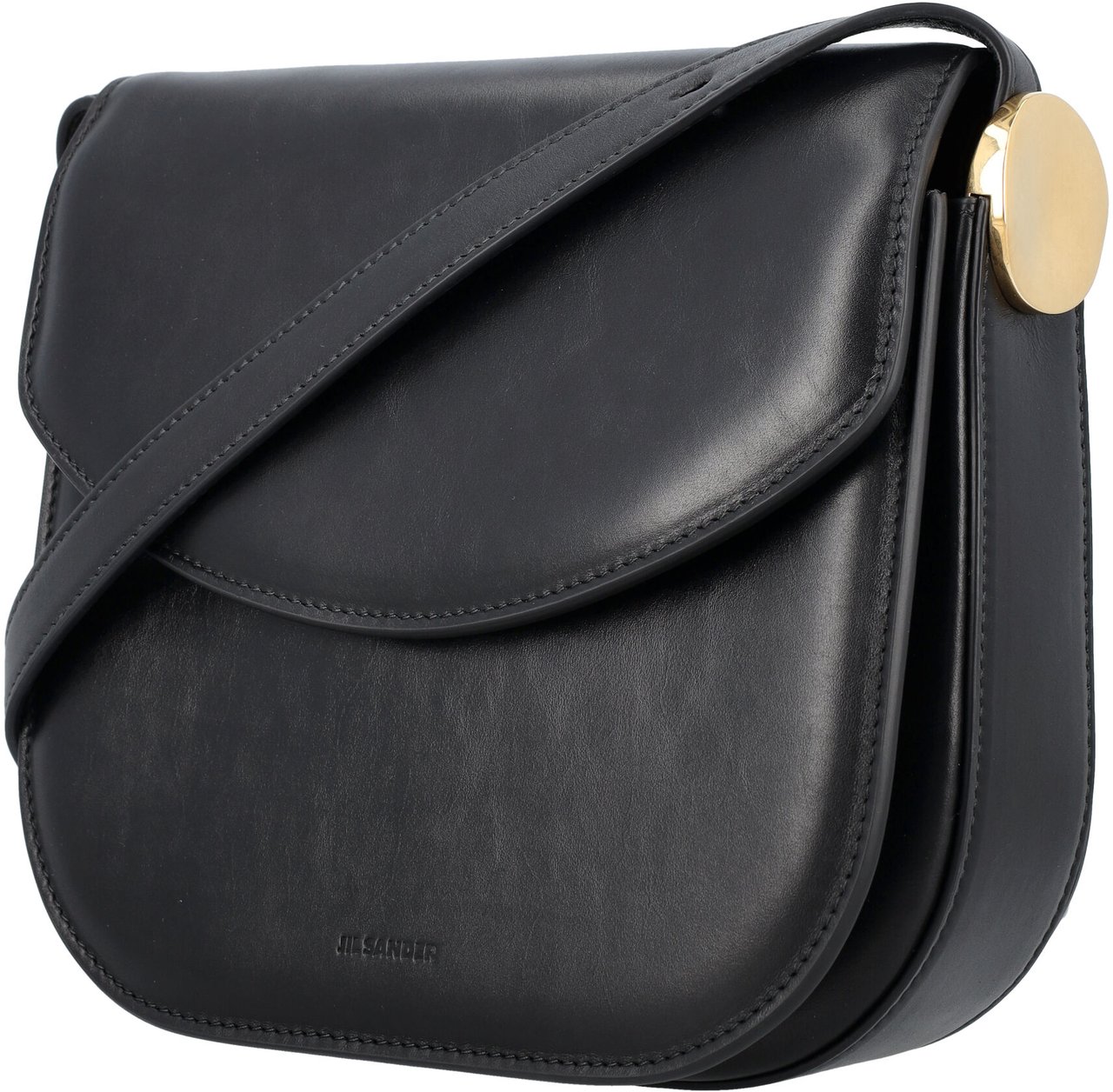 Jil Sander Coin crossbody medium bag Zwart