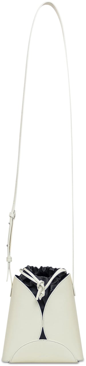 Jil Sander Borsa Ellipse Wit