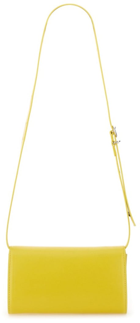 Jil Sander "All Day" Leather Shoulder Bag Geel