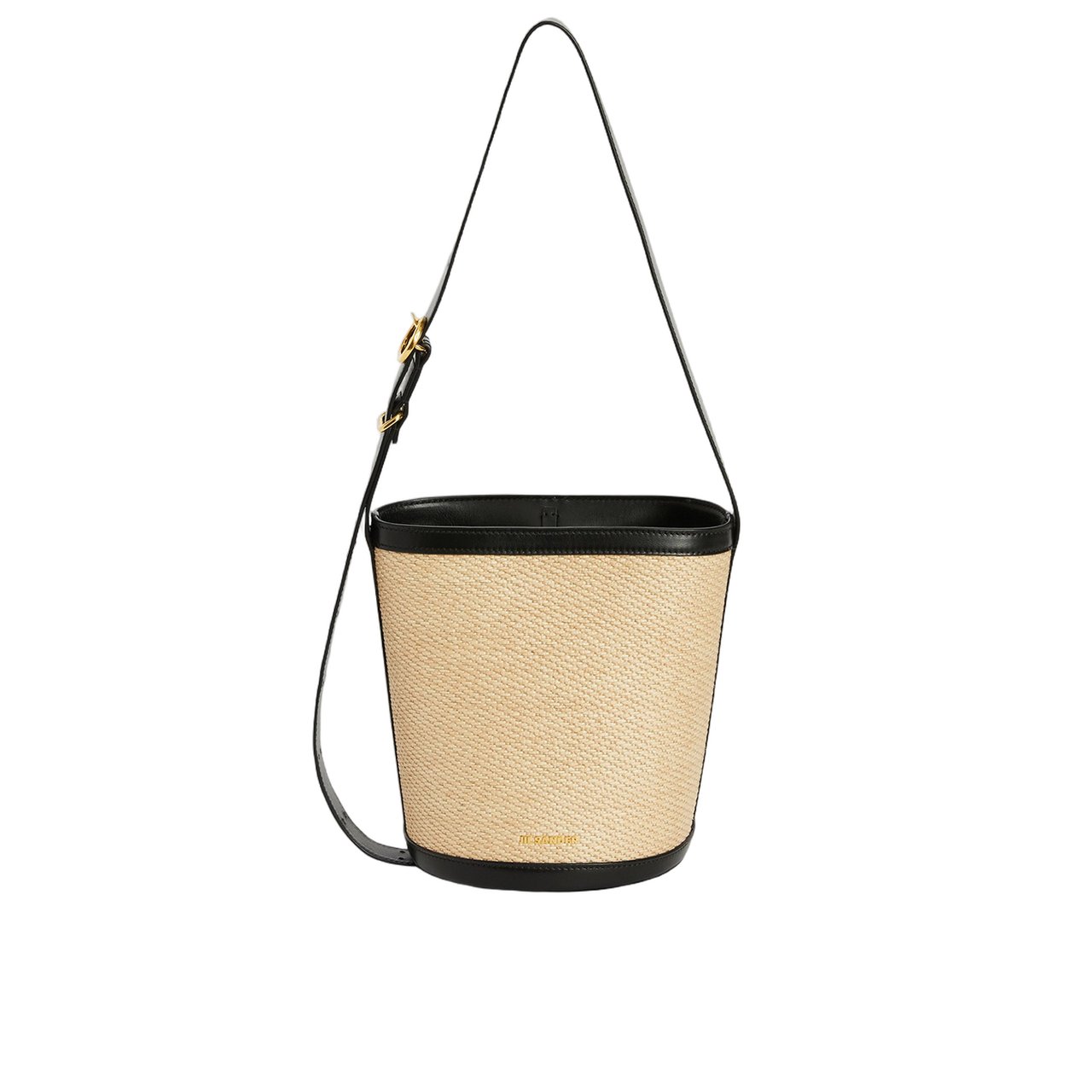 Jil Sander Cannolo Bucket Bag With Leather Neutraal