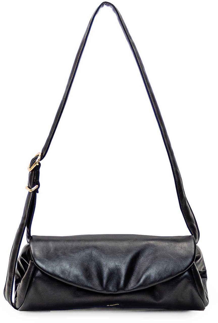 Jil Sander Borsa Cannolo Padded Grande Zwart