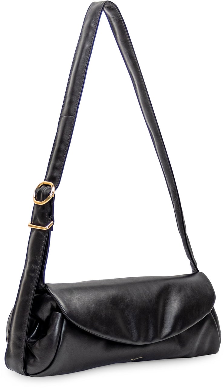 Jil Sander Borsa Cannolo Padded Grande Zwart
