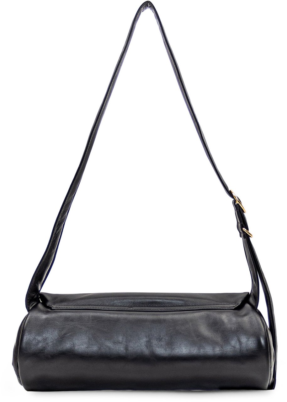 Jil Sander Borsa Cannolo Padded Grande Zwart