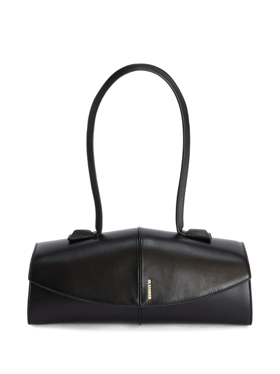 Jil Sander Black Borsa A Spalla Structured Tote Zwart