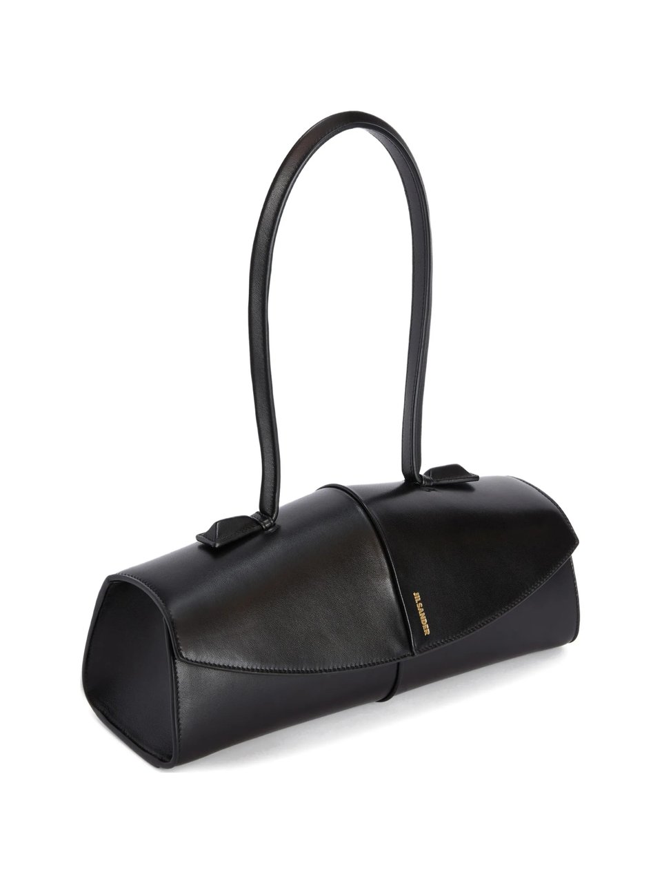 Jil Sander Black Borsa A Spalla Structured Tote Zwart