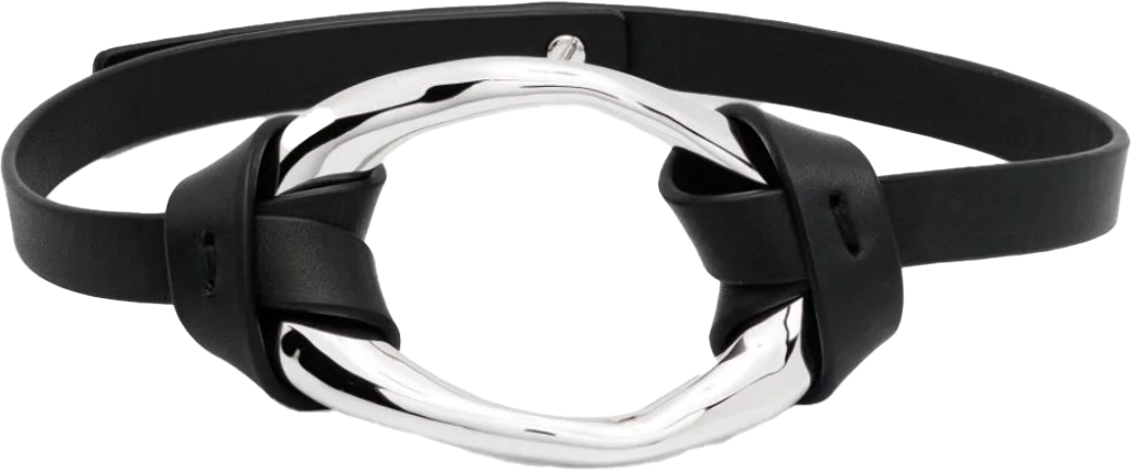 Jil Sander Necklace - Black/silver Zwart