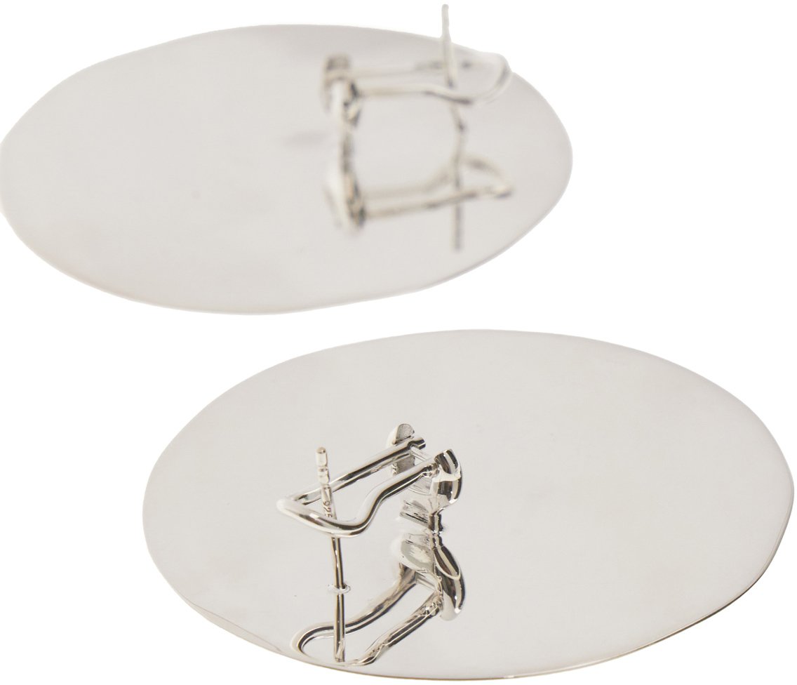 Jil Sander Jil Sander 925 silver earrings Zilver