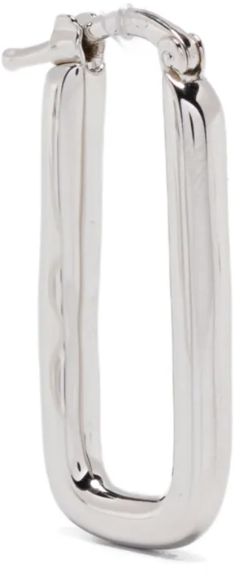 Jil Sander Earrings Rectangular Silver Zilver