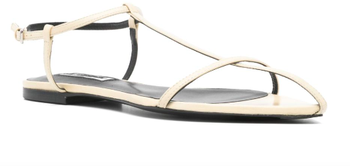Jil Sander Cage Sandals Beige Beige