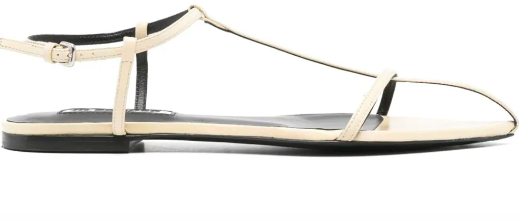 Jil Sander Cage Sandals Beige Beige