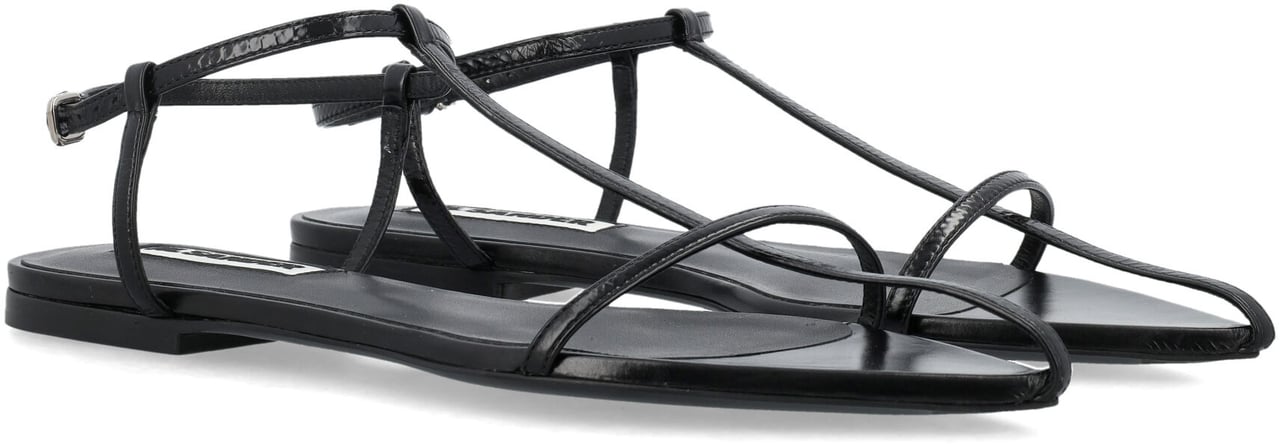 Jil Sander Sandal Nero Zwart