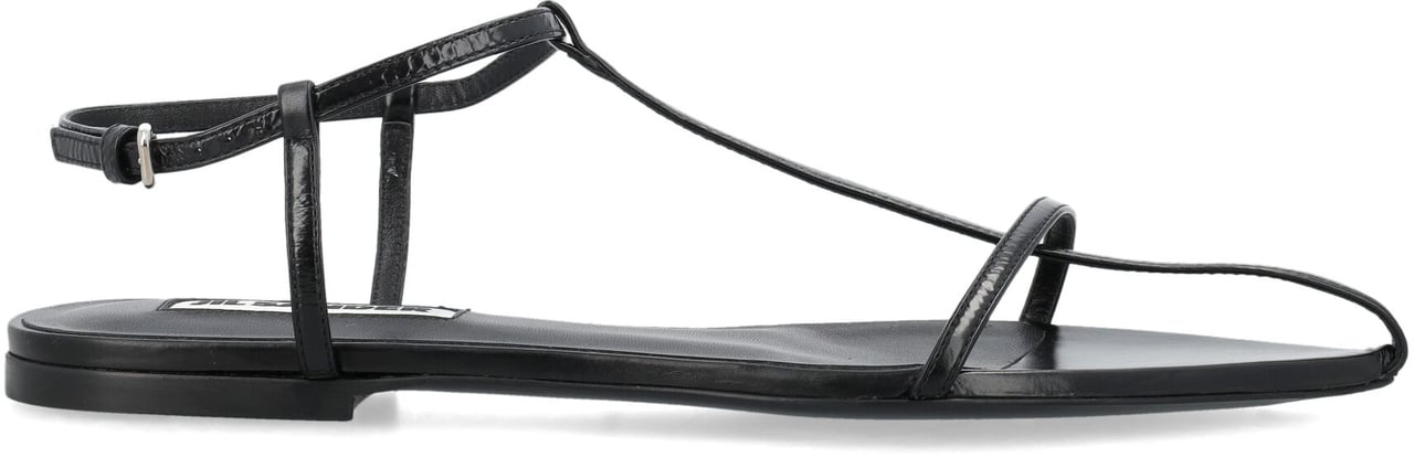 Jil Sander Sandal Nero Zwart