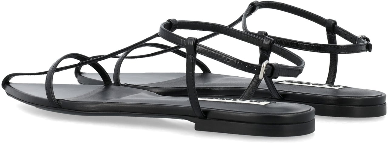 Jil Sander Sandal Nero Zwart