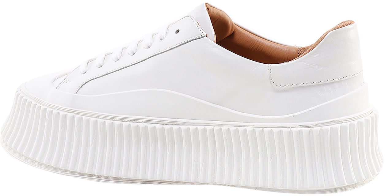 Jil Sander Leather sneakers Grijs