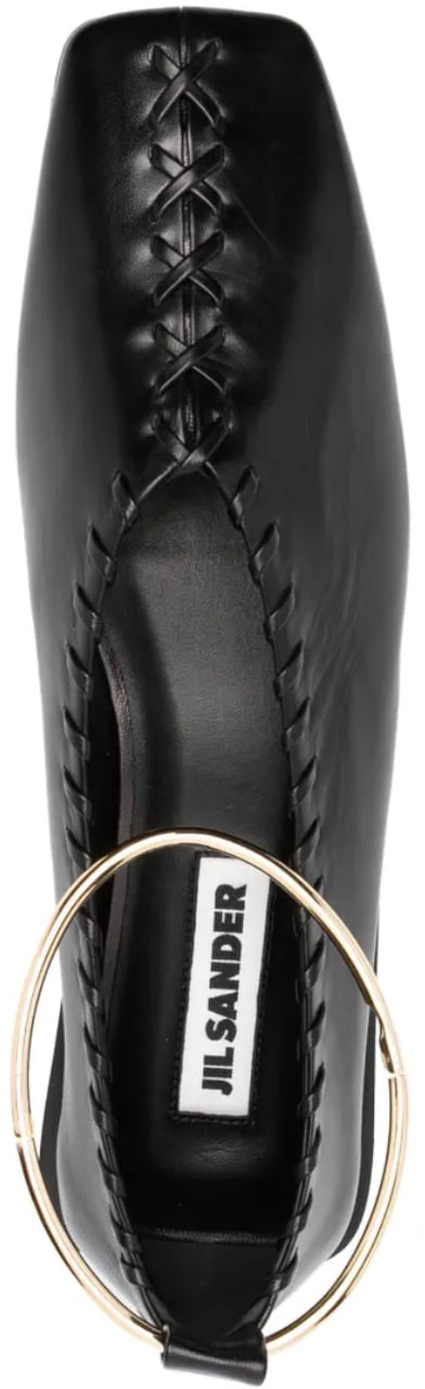 Jil Sander Ballerina Black Gold Zwart
