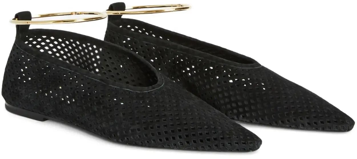 Jil Sander Ballerina Black Zwart