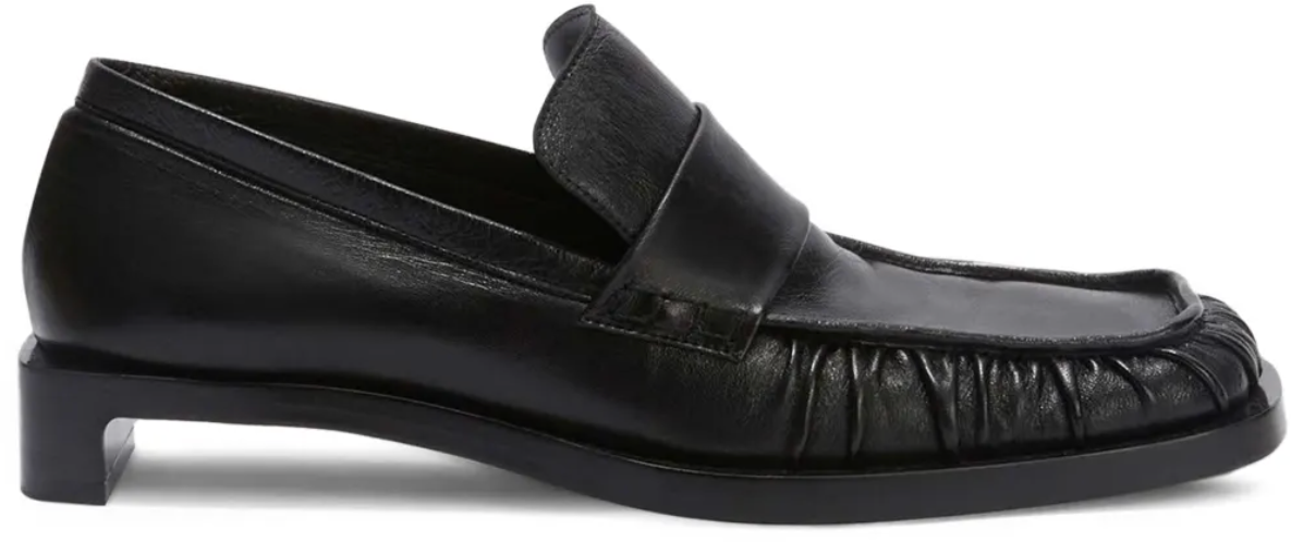 Jil Sander Heeled Loafer Black Zwart