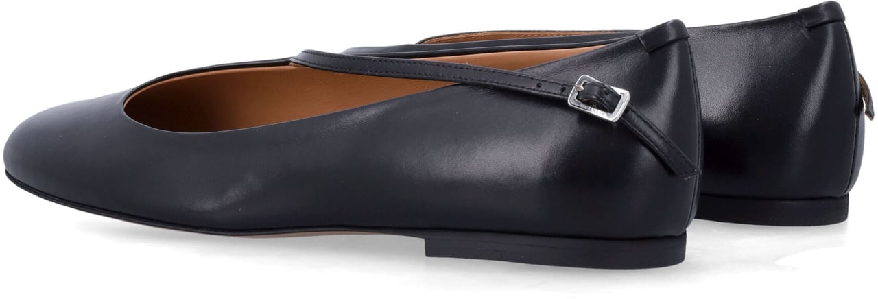 Jil Sander Ballerina Nero Zwart