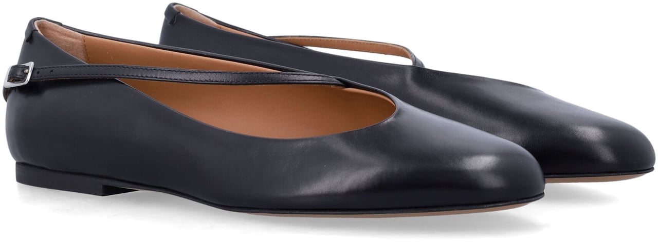 Jil Sander Ballerina Nero Zwart
