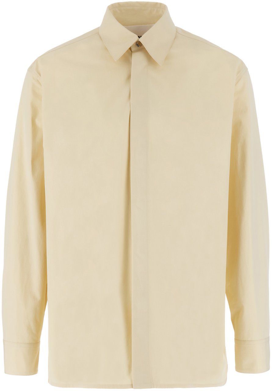 Jil Sander Jil Sander Cream cotton shirt Geel