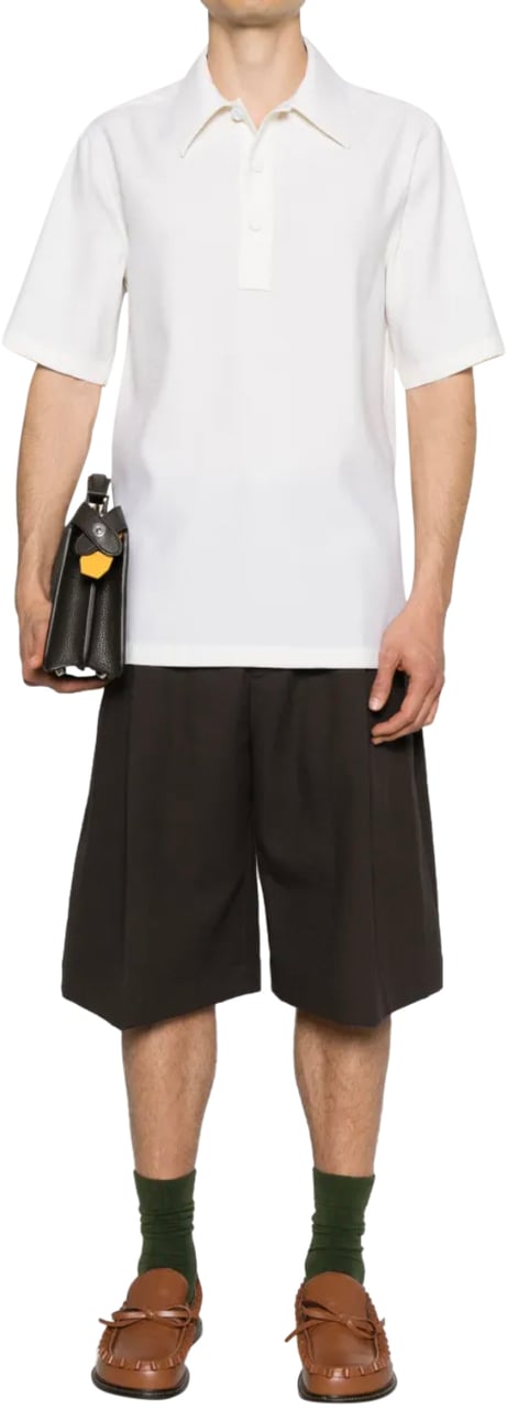 Jil Sander Polo Shirt Porcelain Wit