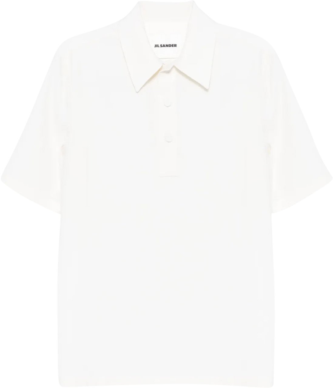 Jil Sander Polo Shirt Porcelain Wit