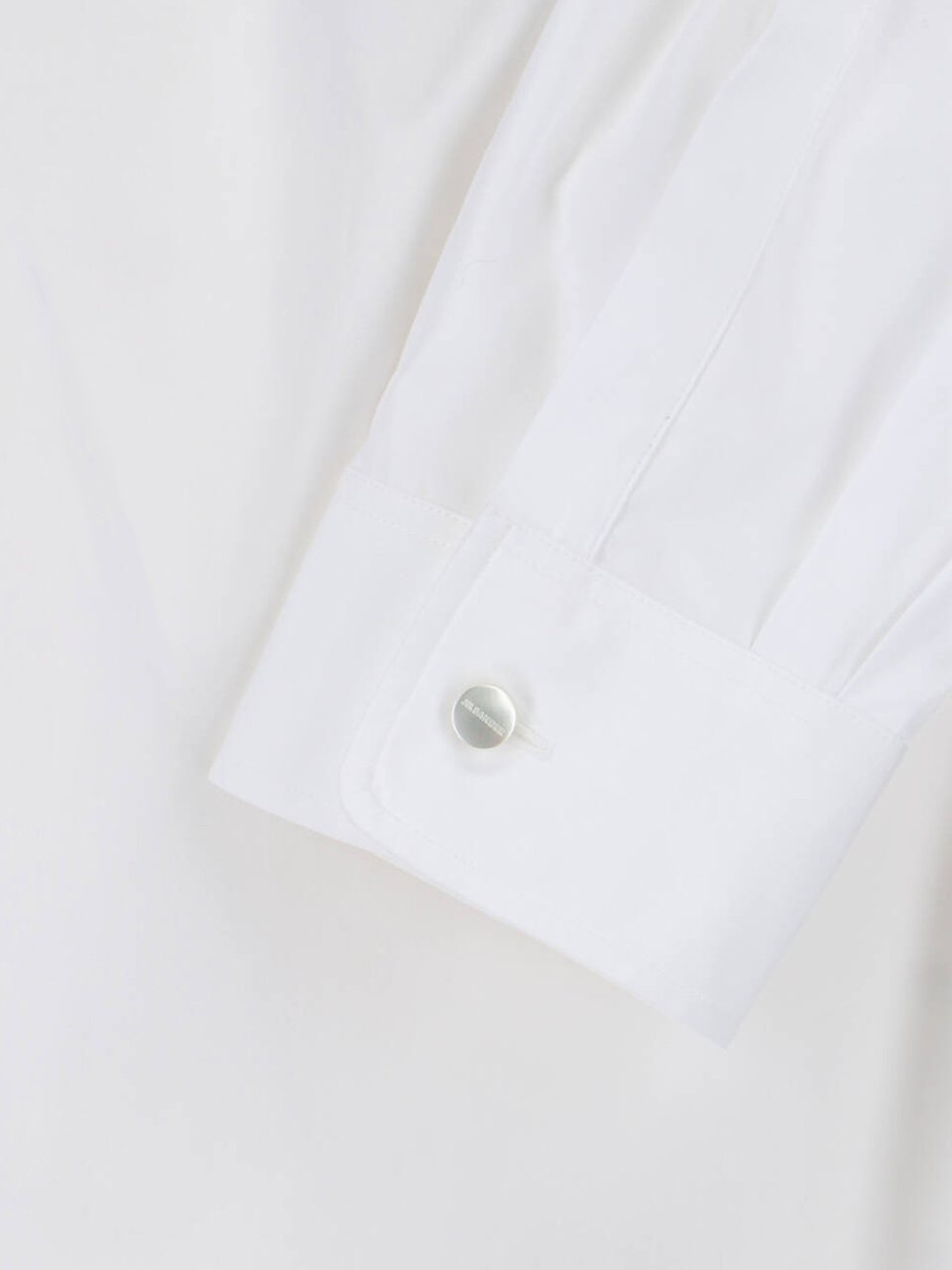 Jil Sander White Minimalist Pointed Collar Cotton Shirt Wit