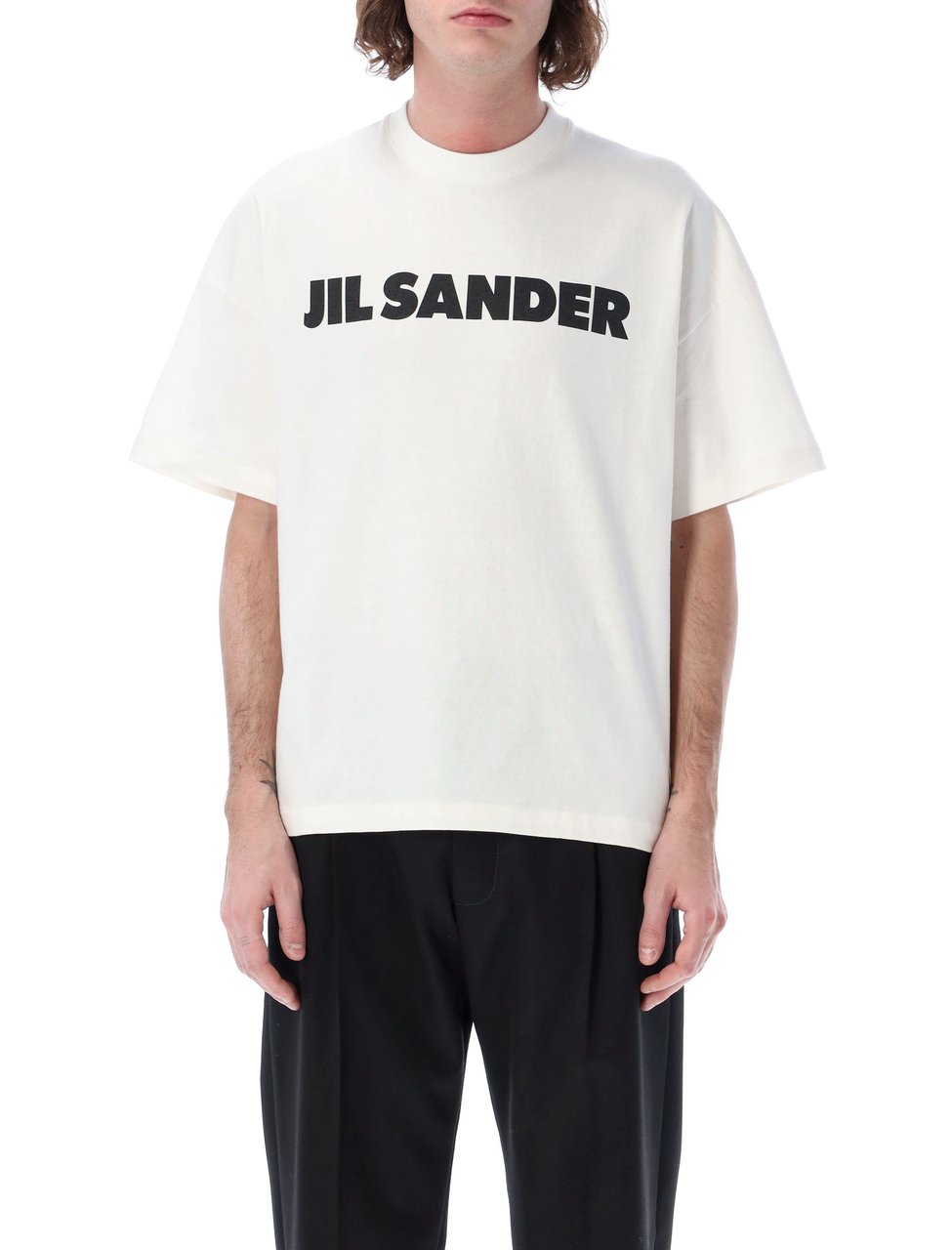 Jil Sander T-Shirt Cn Ss Porcelain Wit