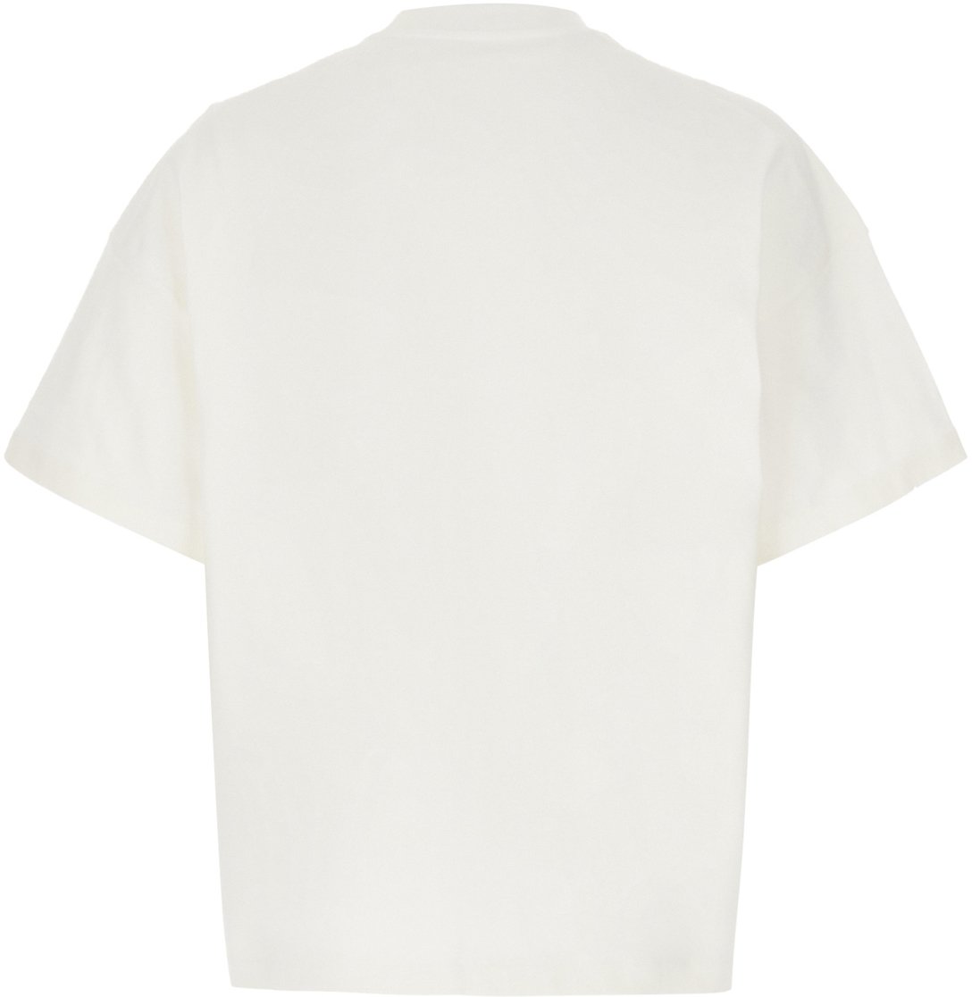 Jil Sander Jil Sander Ivory cotton oversize t-shirt Neutraal