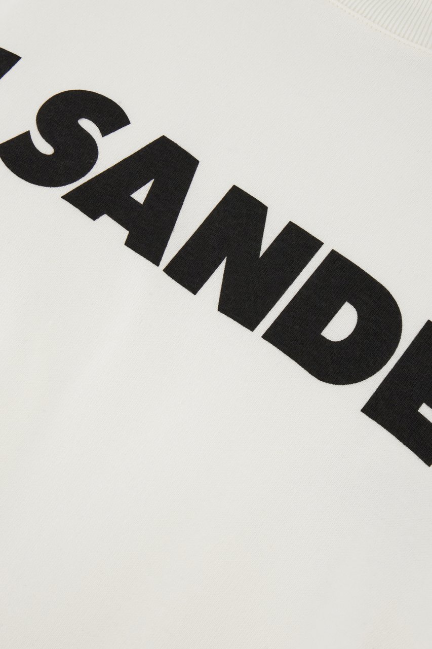 Jil Sander Jil Sander Ivory cotton oversize t-shirt Neutraal