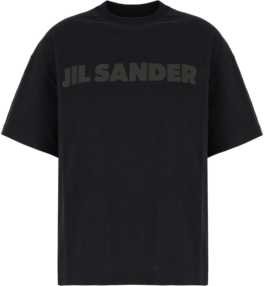 Jil Sander Jil Sander Black cotton t-shirt Zwart