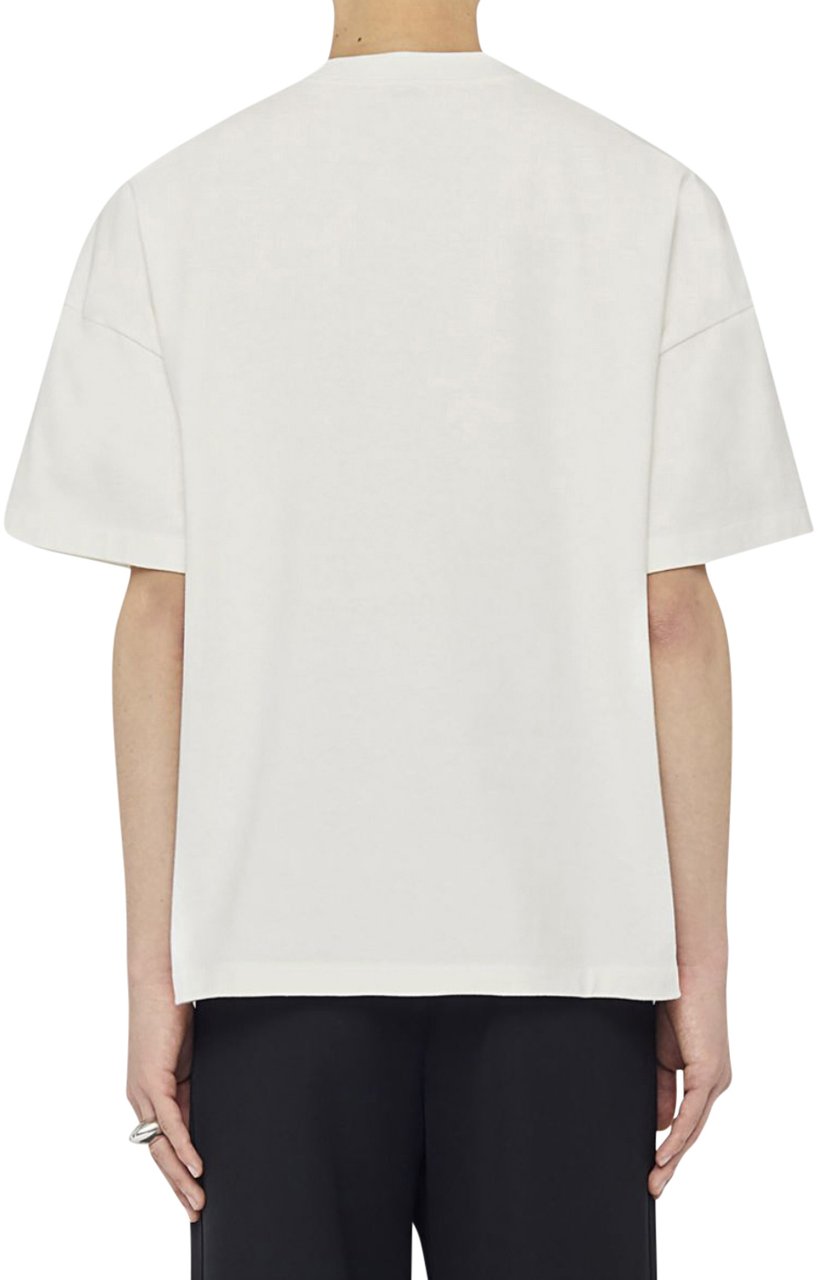 Jil Sander Logo T-shirt White Wit