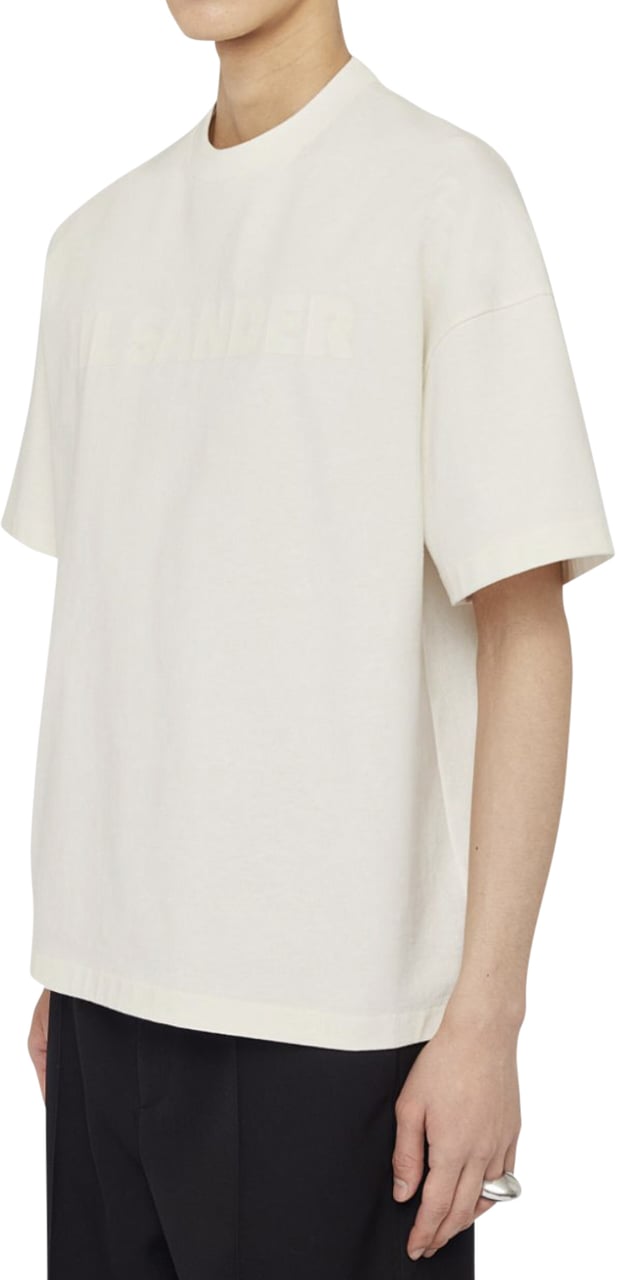 Jil Sander Logo T-shirt White Wit