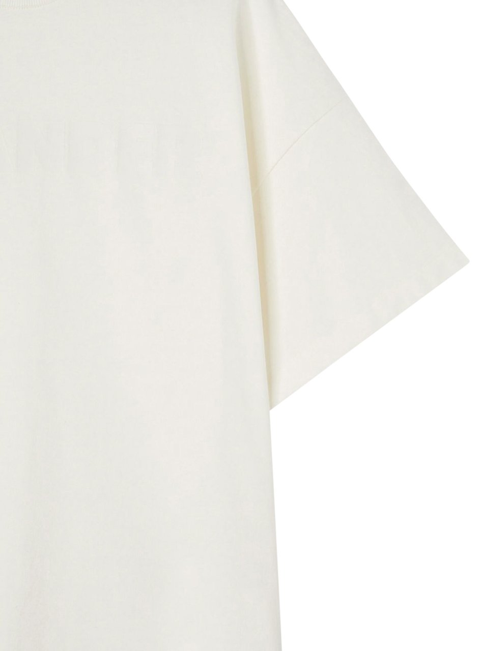 Jil Sander Logo T-shirt White Wit