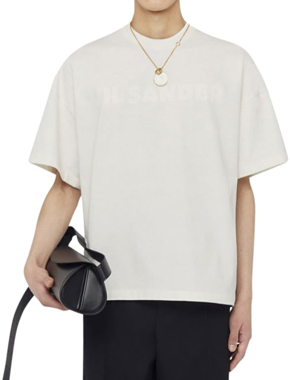Jil Sander Logo T-shirt White Wit