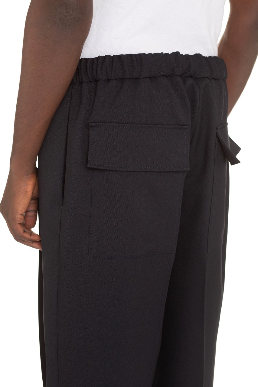Jil Sander Cropped pants Blauw