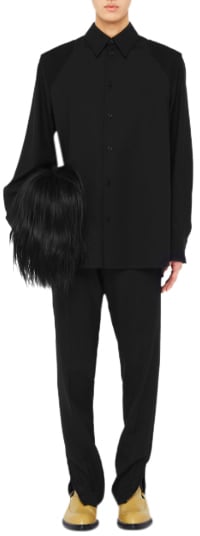 Jil Sander Trouser 122 Aw 16 Black Zwart