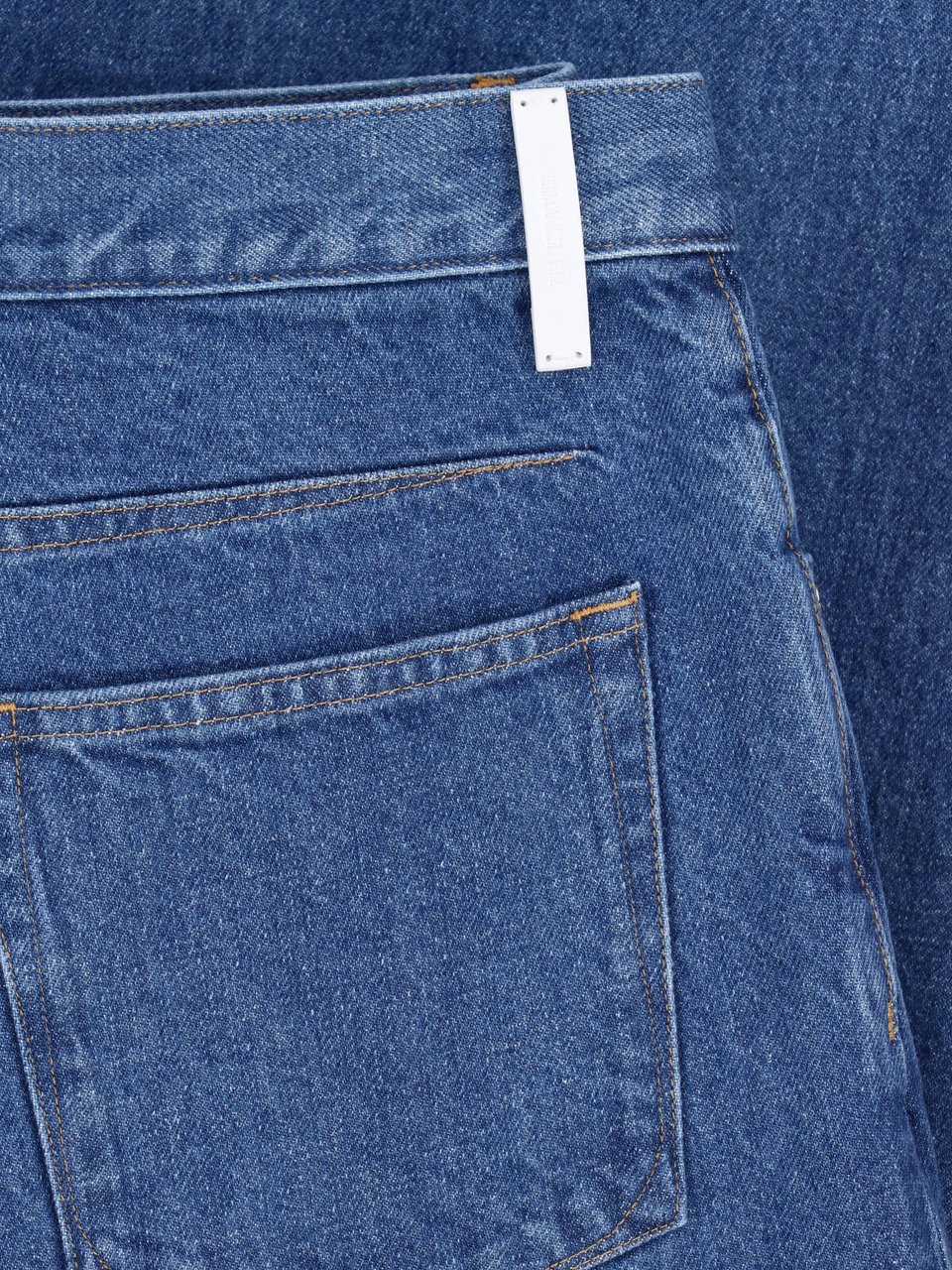 Jil Sander Blue Straight-Leg Classic Five-Pocket Jeans Blauw